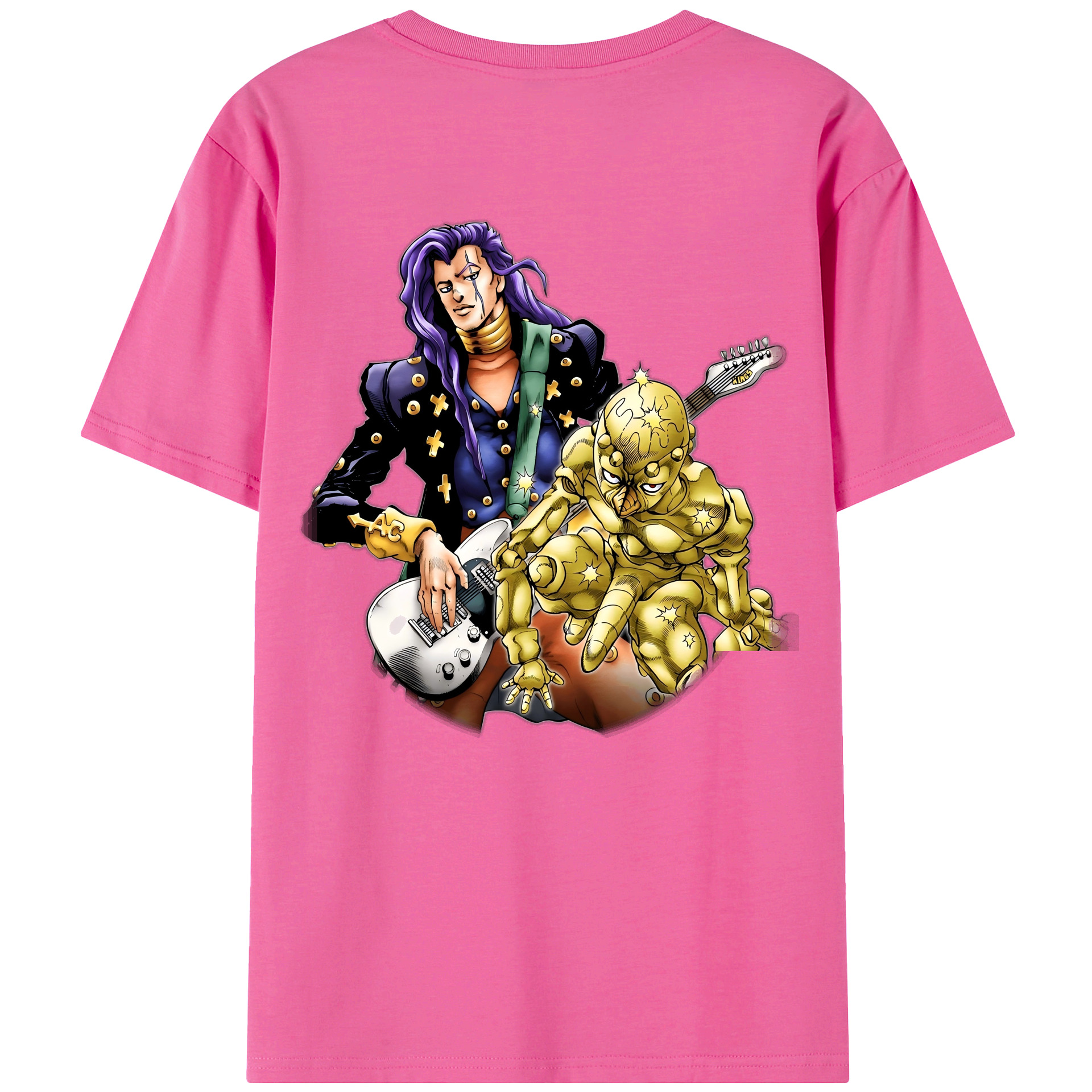 （画像用） ジョジョの奇妙な冒険 おといし あきら JoJo's Bizarre Adventure Akira Otoishi レディース半袖Tシャツ(バックプリント)